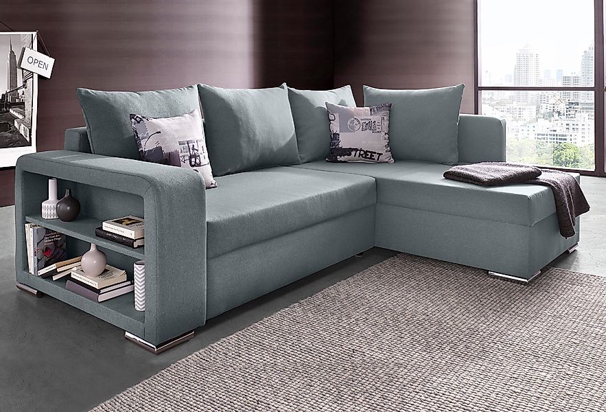 COLLECTION AB Ecksofa "John L-Form", mit Bettfunktion, Bettkasten und integ günstig online kaufen