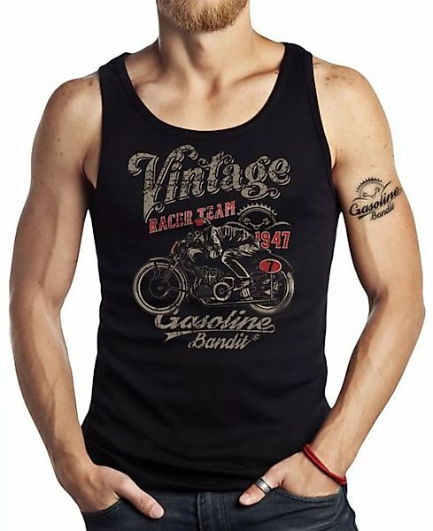 GASOLINE BANDIT® Tanktop für Biker Racer Motorrad Fans: Vintage Racer Team günstig online kaufen
