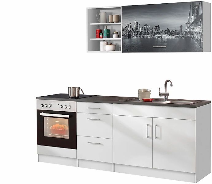 KOCHSTATION Küchenzeile "KS-Paris – Küchen mit einzigartigen Fotomotiven au günstig online kaufen