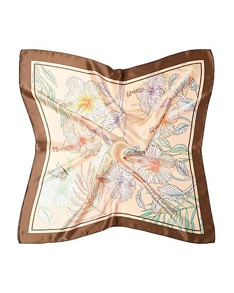 MayTree Seidentuch quadratisch Blumenpracht aprokose 70x70cm,Nickituch, Ban günstig online kaufen