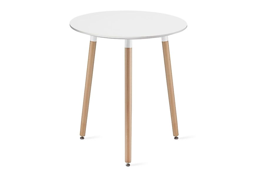 Home Collective Esstisch Runder weißer Esszimmertisch günstig online kaufen