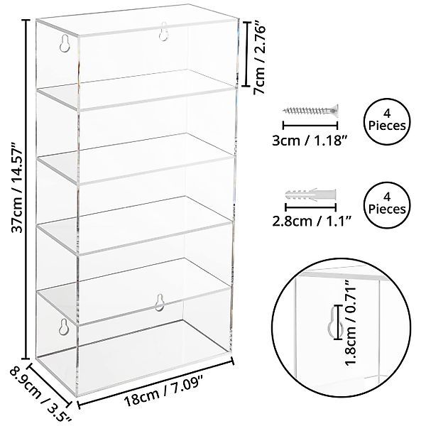 Belle Vous Wandregal Acryl Vitrine für günstig online kaufen