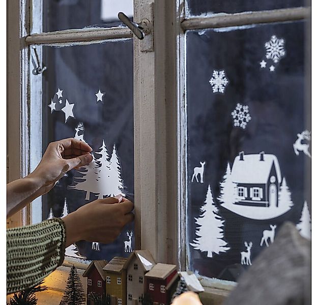 Home-trends24.de Fenstersticker Fenstersticker Weihnachten Winter Kinder De günstig online kaufen
