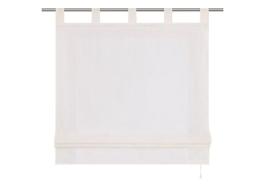 Joyswahl Raffrollo, mit Schlaufen, Uni Strukturiertes Gewebe Gardinen Küche günstig online kaufen