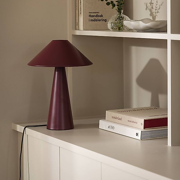 Globen Lighting Tischleuchte Cannes, rot, Metall, Höhe 40 cm günstig online kaufen