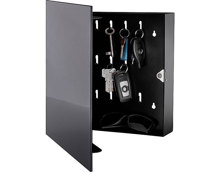 bonsport Schlüsselkasten Schlüsselkasten mit Glasmagnettafel, 33 x 33 x 6,8 günstig online kaufen
