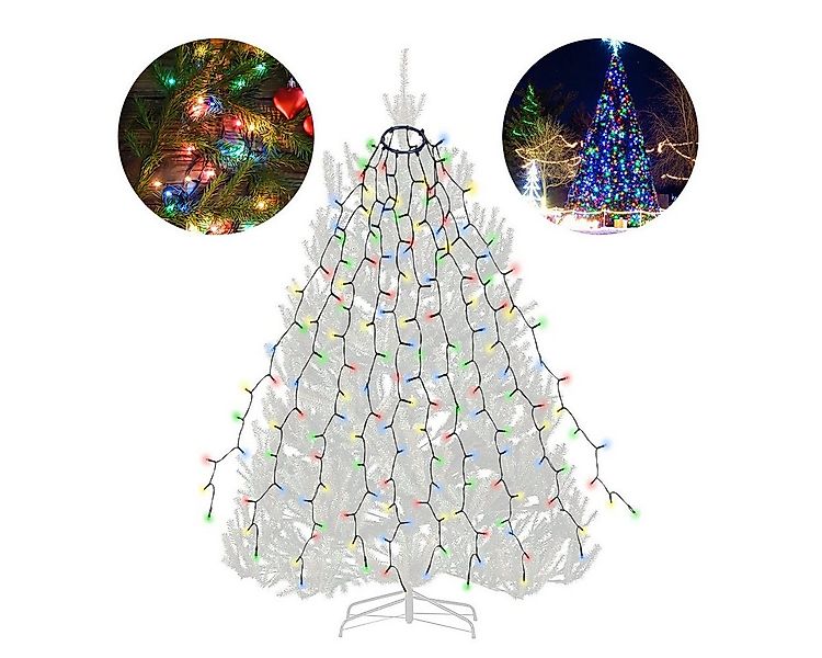 Salcar LED-Lichterkette LED Lichterkette Weihnachtsbaum mit Ring weihnachts günstig online kaufen