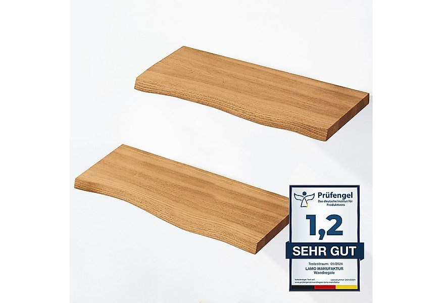 LAMO Manufaktur Wandregal LAMO Manufaktur 2 Stück Wandregal aus Holz 2x 42c günstig online kaufen