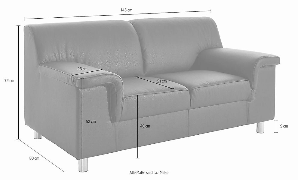 INOSIGN 1,5-Sitzer "Jamie, Sofa mit kompakten Stellmaßen für kleine Räume, günstig online kaufen