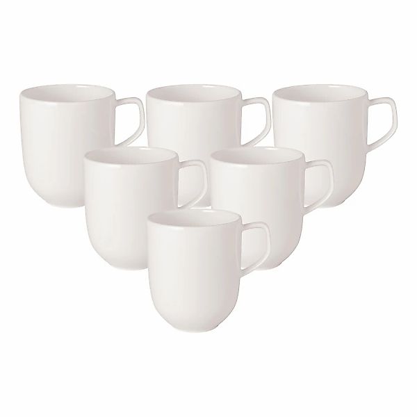 Villeroy & Boch Becher "Kaffeebecher Afina 300 ml 6er Set weiß" günstig online kaufen