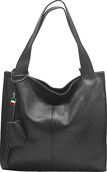 FLORENCE Schultertasche Florence Echtleder Hobo Bag günstig online kaufen
