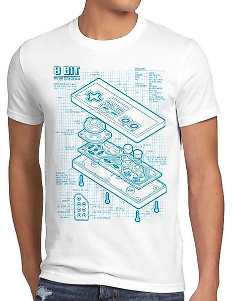 style3 Print-Shirt Herren T-Shirt NES Controller classic gamer 8-Bit mario günstig online kaufen