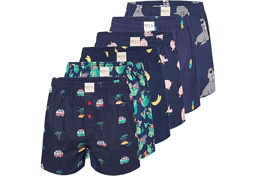 Phil & Co. Boxershorts 6 Phil & Co. Berlin Webboxer Herren american Boxer B günstig online kaufen