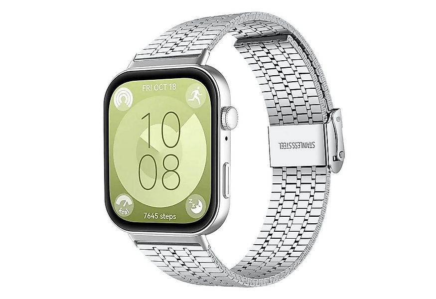 Wigento Smartwatch-Armband Für Huawei Watch Fit 4 Pro / Fit 4 / Fit 3 Edels günstig online kaufen