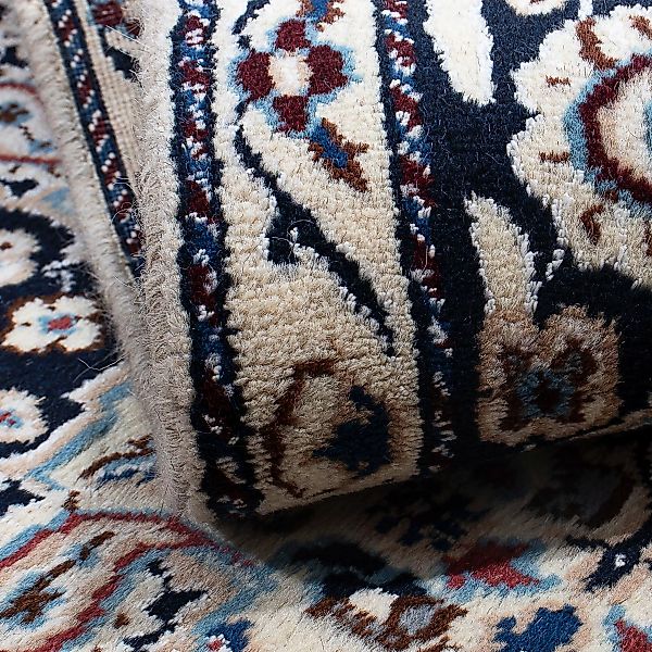 morgenland Orientteppich »Perser - Nain - 132 x 87 cm - dunkelblau«, rechte günstig online kaufen