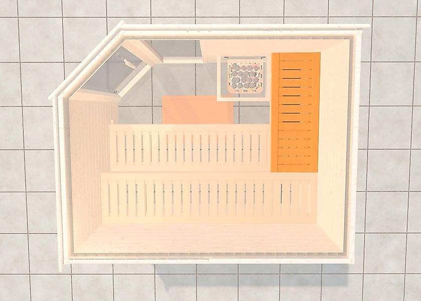 weka Saunabank "Querliege 1", BxT: 52x75 cm günstig online kaufen