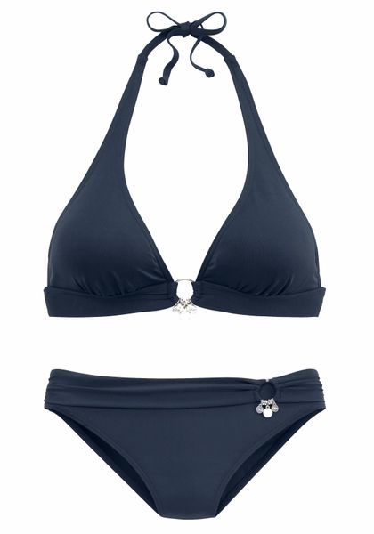 s.Oliver Triangel-Bikini "Tonia" mit herausnehmbaren Cups, im Nacken zu bin günstig online kaufen