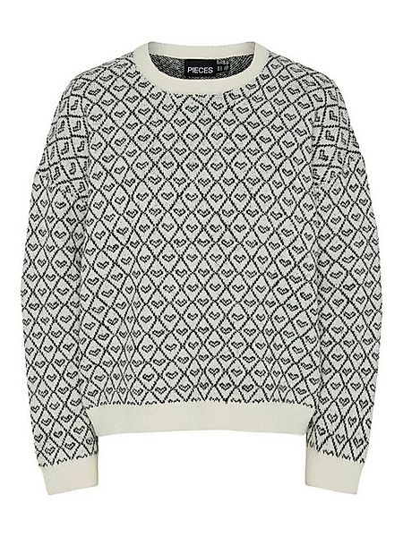 pieces Rundhalspullover PCNAVI LS O-NECK KNIT MM günstig online kaufen