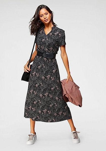 Laura Scott Sommerkleid wadenlang, geblümtes Design, aus Single Jersey, mit günstig online kaufen