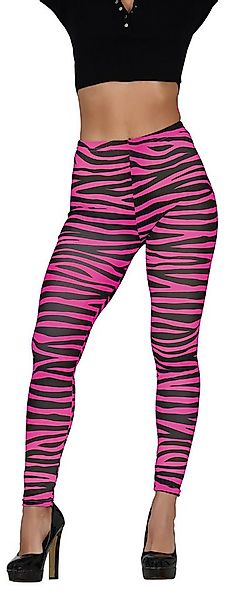 Fiestas Guirca Kostüm, 70s 80s Karneval Leggings Pink Zebrastreifen Retro F günstig online kaufen