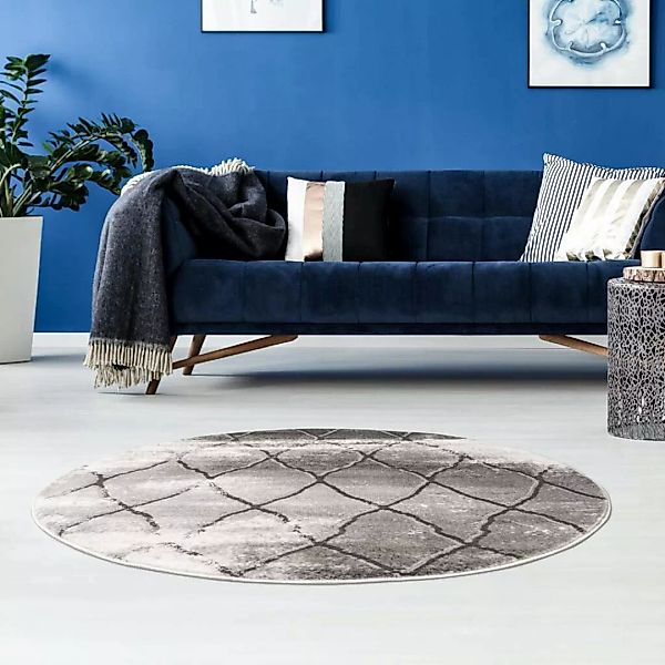 Carpet City Teppich »Noa 9326«, rund, 11 mm Höhe, Kurzflor, Modern, Weicher günstig online kaufen