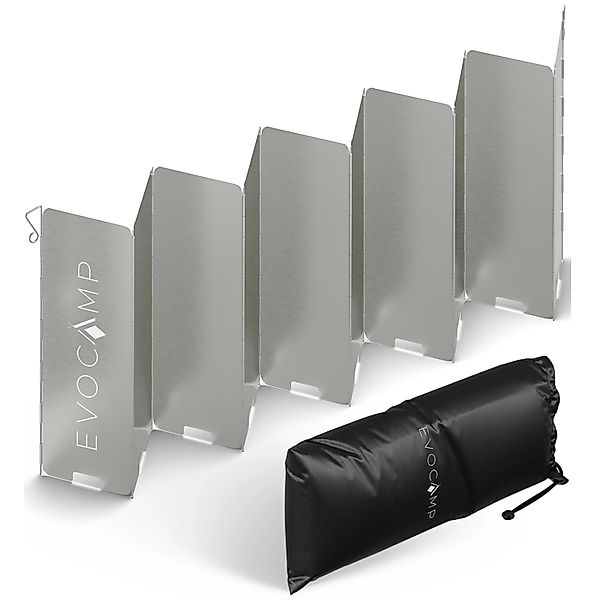 Evocamp Windschutz für Gaskocher 10 Lamellen Spirituskocher Outdoor Camping günstig online kaufen