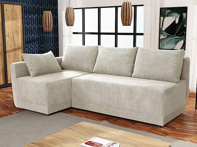 MIRJAN24 Ecksofa Nestor Cord, mit Bettkasten günstig online kaufen