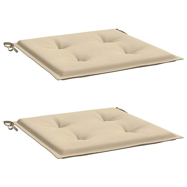 vidaXL Gartenstuhl-Kissen 2 Stk Beige 50x50x4 cm Oxford-Gewebe 47605 günstig online kaufen