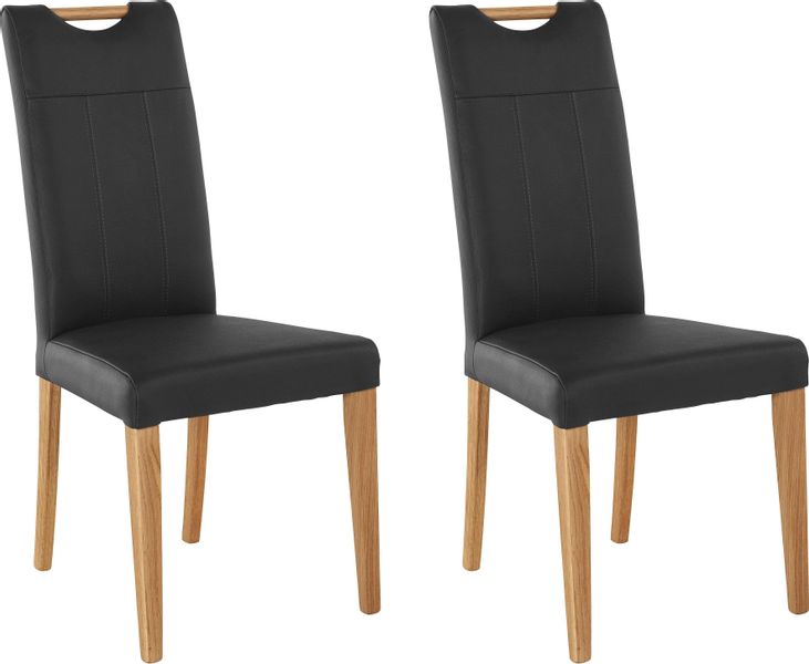 Home affaire Esszimmerstuhl "Roberta" (Set) 2 Stk. Echtleder mit Bezug aus günstig online kaufen