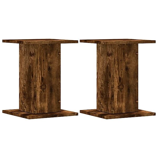 vidaXL Blumenständer Pflanzenständer 2 Stk. Räuchereiche günstig online kaufen