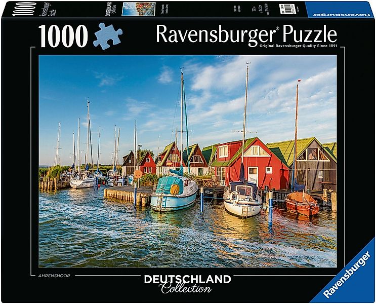 Ravensburger Puzzle Romantische Hafenwelt von Ahrenshoop, 1000 Puzzleteile, günstig online kaufen