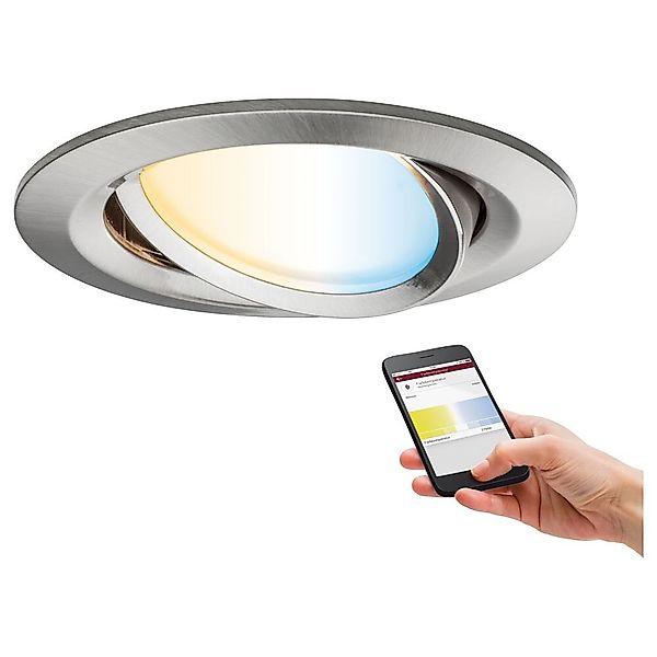 Paulmann "LED Einbauleuchte Smart Home Zigbee 3.0 Nova Plus Coin schwenkbar günstig online kaufen