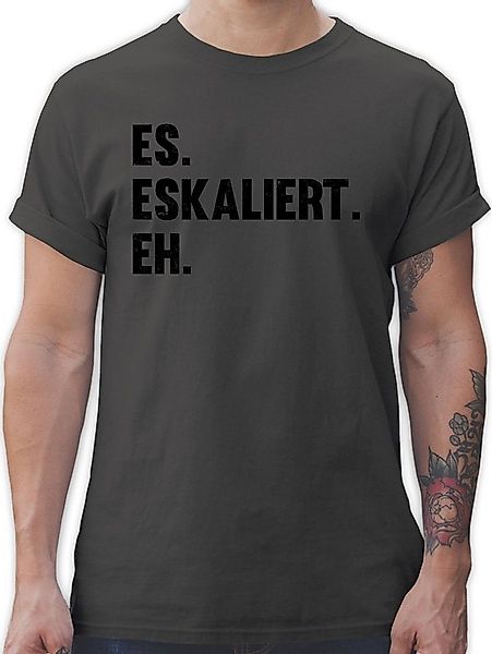 Shirtracer T-Shirt Es eskaliert eh Party & Alkohol Herren günstig online kaufen