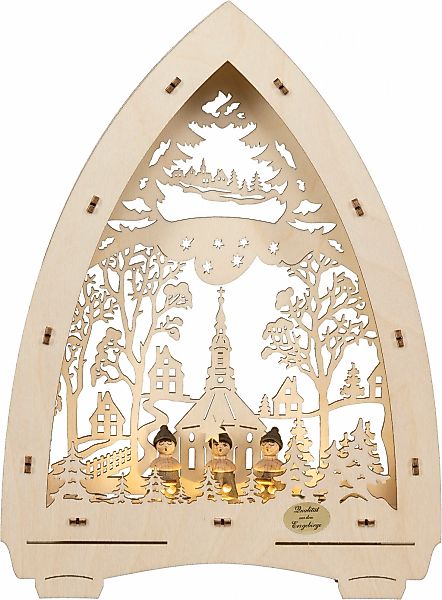 SAICO Original LED Schwibbogen "LED-Lichterspitze, Seiffener Kirche" für Ba günstig online kaufen