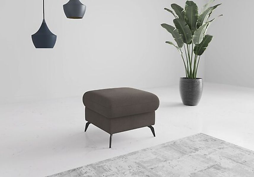 Home affaire Polsterhocker "Rochelle", (1 St.), moderne 15 cm Metallfüße günstig online kaufen