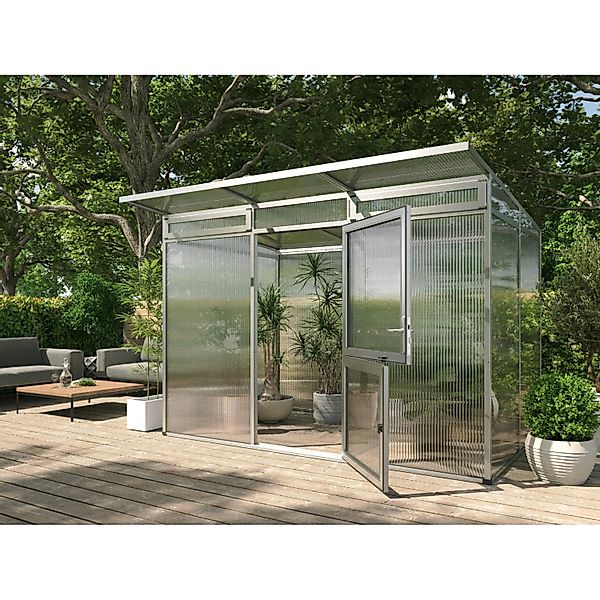 KGT Gewächshaus Alu blank 6,06 m² günstig online kaufen