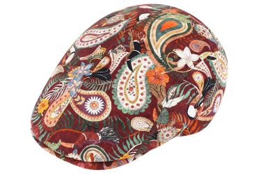 Fiebig Schiebermütze Bunte Sommer-Flatcap in Paisley-Print günstig online kaufen