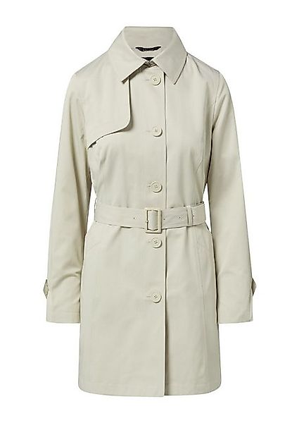 Comma Langmantel Eleganter Baumwoll-Trenchcoat im Slim Fit Teilungsnähte günstig online kaufen