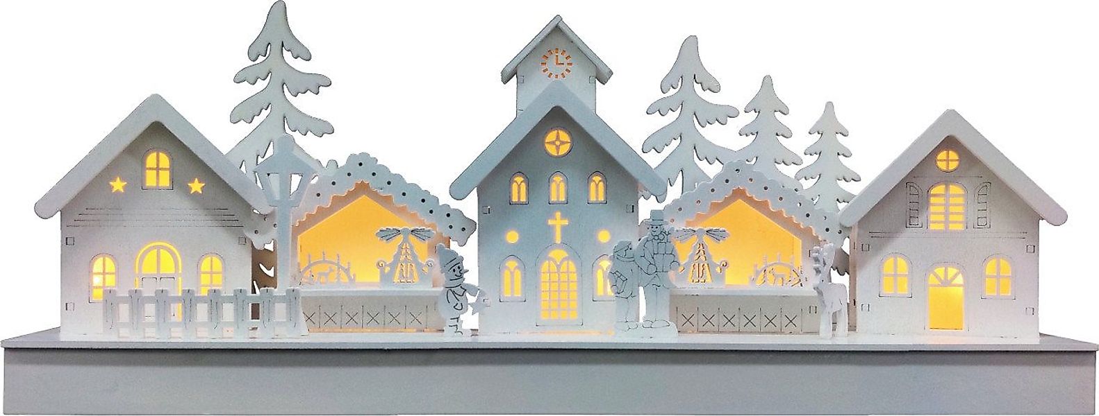 Trend Line Dekofigur TrendLine Deko Holz 44 x 9 x 18 cm weiß günstig online kaufen