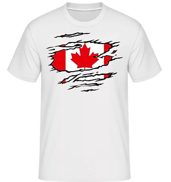 Ripped Flag Canada · Shirtinator Männer T-Shirt günstig online kaufen