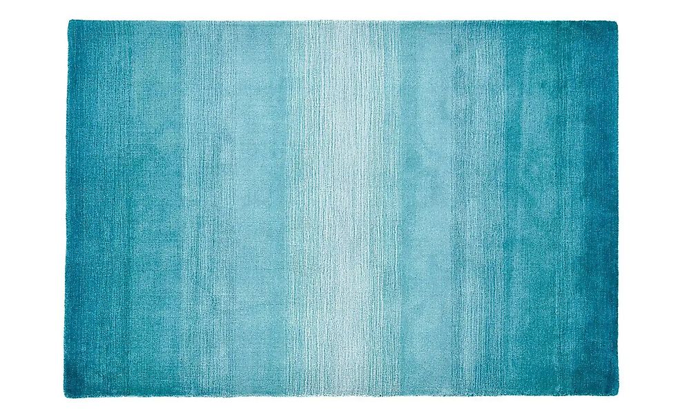 THEKO Wollteppich  Wool Comfort ¦ blau ¦ Wolle ¦ Maße (cm): B: 190 H: 1,4 T günstig online kaufen