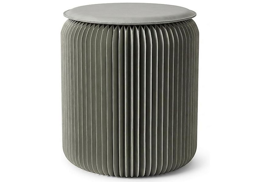 Lyveo Tritthocker Papierhocker Klapphocker faltbar 36x42cm Klappstuhl Beist günstig online kaufen