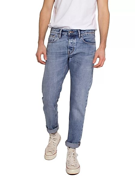 Kuyichi Herren Jeans Jim Tapered Broken Blue Bio-baumwolle günstig online kaufen