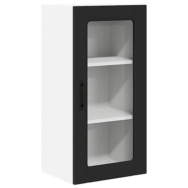 vidaXL Küchenwandschrank mit Tür Schwarz 40 x 31 x 80 cm Holzwerkstoff 8853 günstig online kaufen