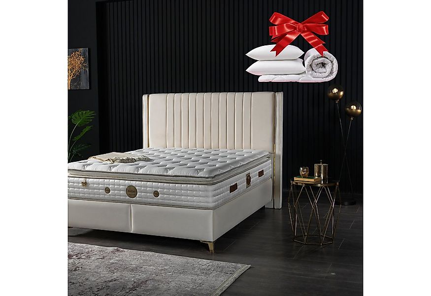 gowoll Boxspringbett 140x200 Rotterdam inkl. Matratze Boxspringbett (2 Bett günstig online kaufen