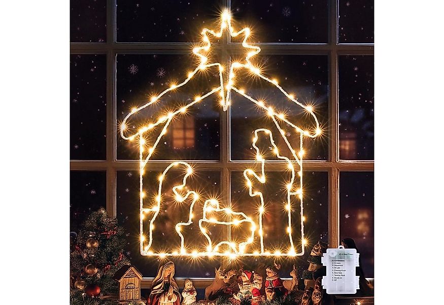 Elegear LED-Lichterkette Led weihnachtsdeko für fenster, innen/außen, weihn günstig online kaufen
