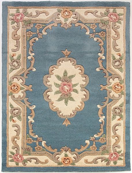 FLAIR RUGS Wollteppich "Aubusson" rechteckig 10 mm Höhe günstig online kaufen