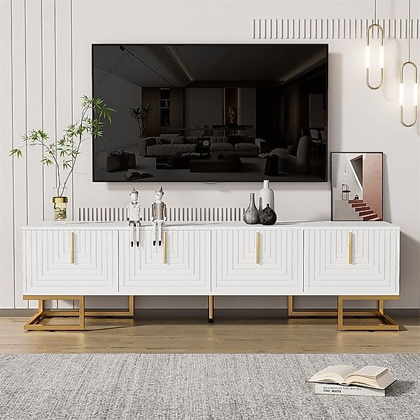 XDeer TV-Schrank TV-Schrank, lowboard mit strukturierter günstig online kaufen
