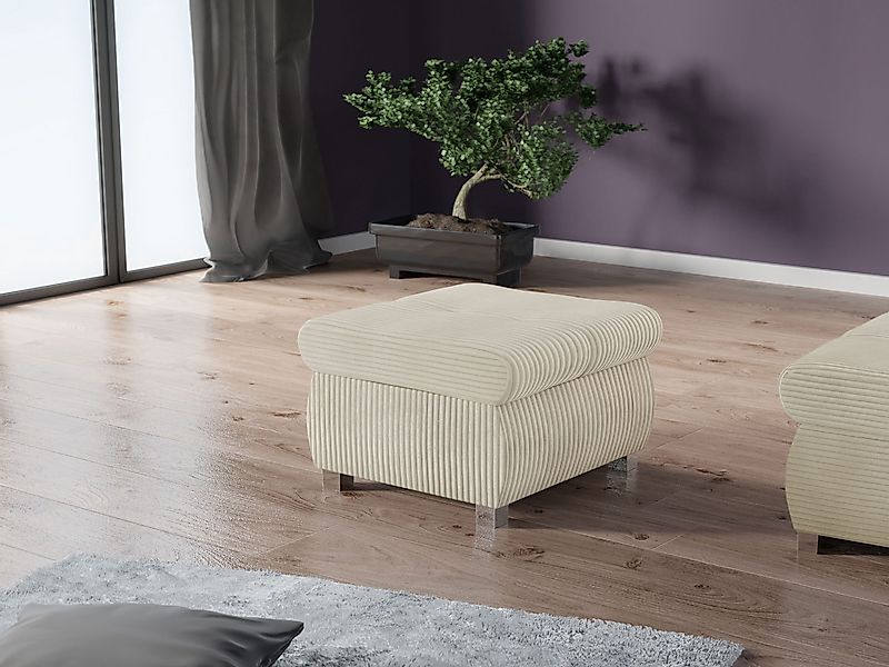 MIRJAN24 Polsterhocker Orkan Klein, Holzkonstruktion, 60x60x39 günstig online kaufen