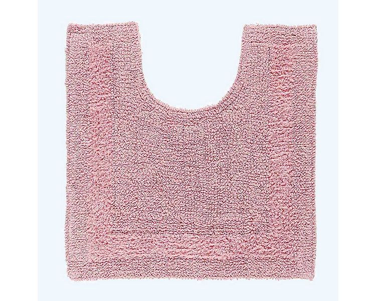 Homescapes Badematte WC-Vorleger rosa 50x55 cm aus 100% Baumwolle, Höhe 20 günstig online kaufen